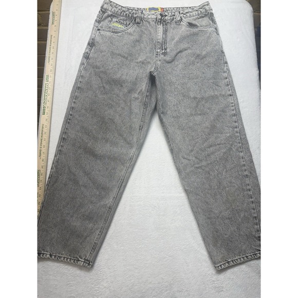 Empyre Other - Empyre Jeans Acid Wash Gray Baggy Wide Streetwear Skate Jeans Men's  34 Relaxed
